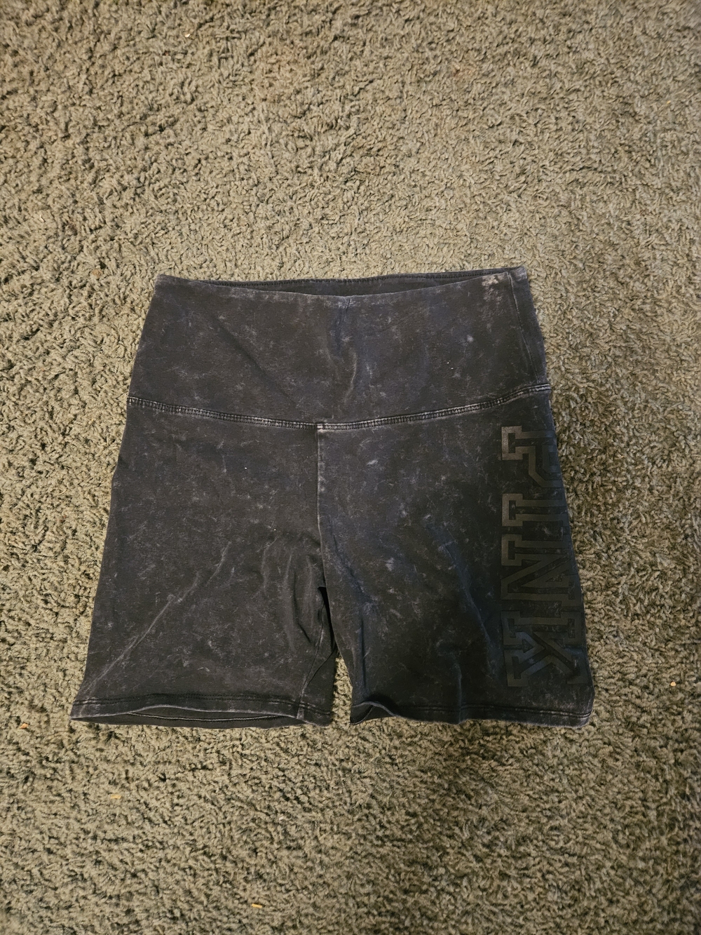 PINK Victoria's Secret Black Bike Shorts with Logo